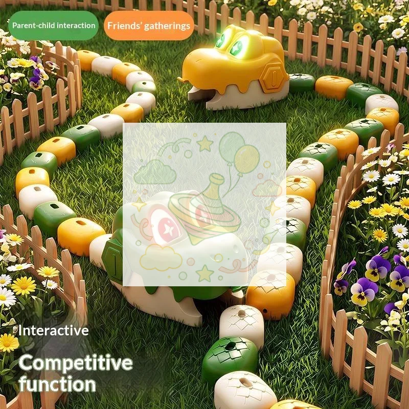 Magnetic Remote Control Dinosaur Snake Toy DIY Detachable Segments For Kids Indoor Outdoor Party Play