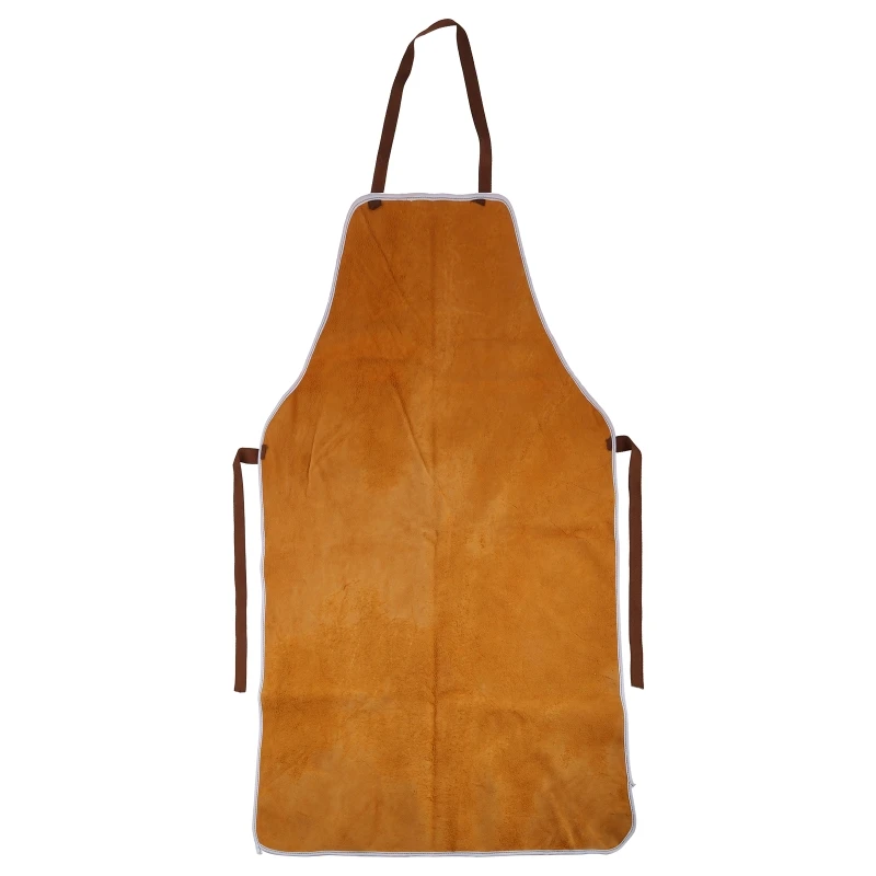 Cowhide Welding Apron High Temperature Heat Insulation Heavy Duty for Men