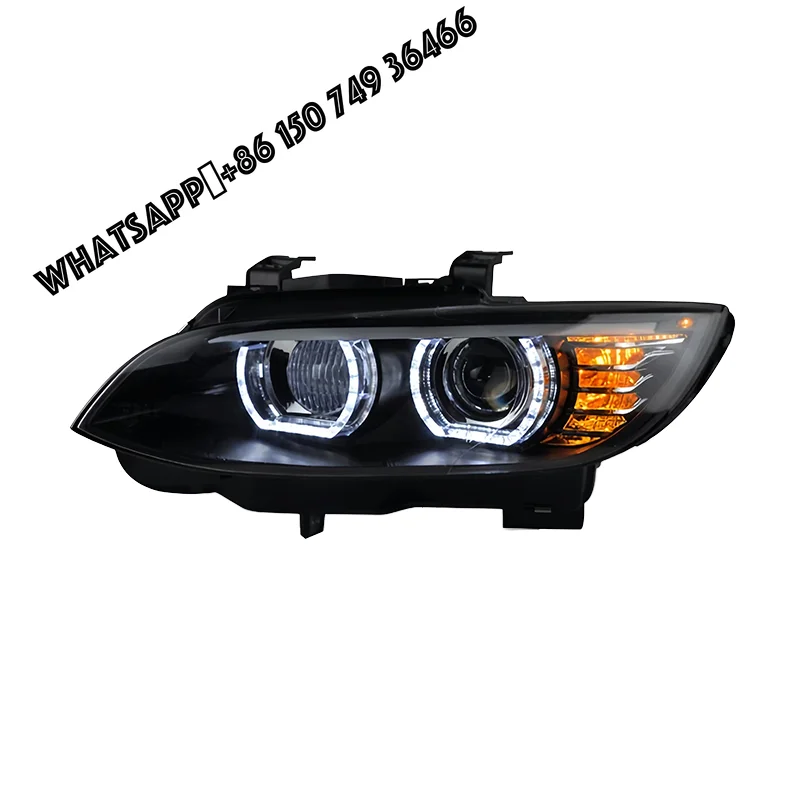 

For BMW E92 & E93 Headlights 2006-2012 330i335i DRL Hid Head Lamp New Condition with Angel Eye Bi Xenon Beam Accessories