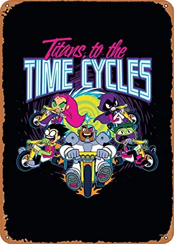 Time Cycles Vintage Look Metal Sign Patent Art Prints Retro Gift