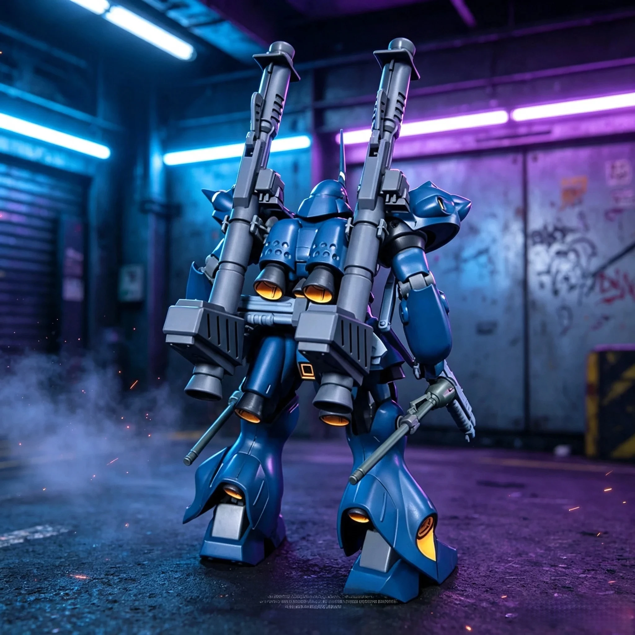 Model Kit Mecha - Bandai HGUC 089 MS18E Kampfer Zestaw