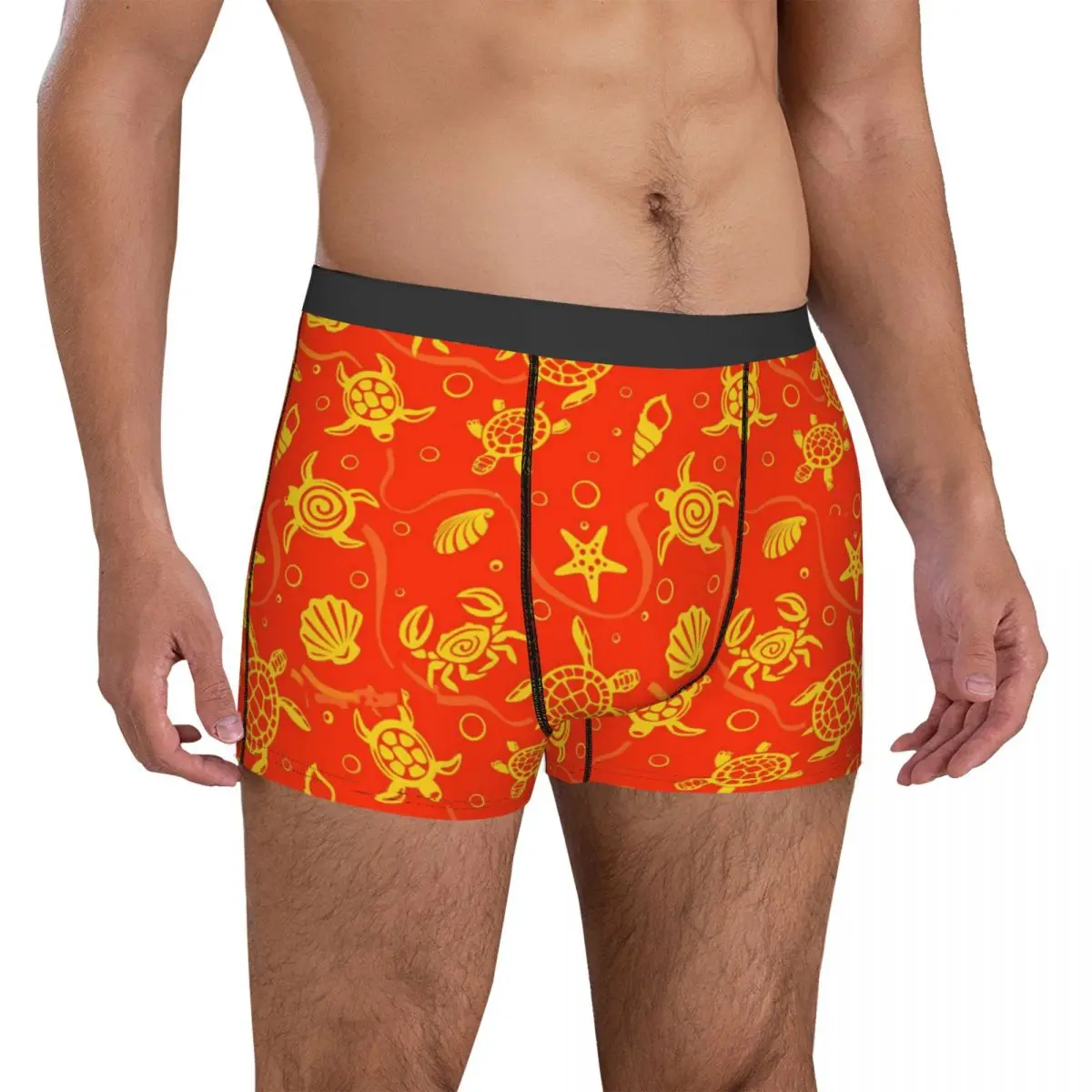 Turtles Print Underwear Cute Animal Print Trunk Trenky Male Panties Soft Shorts Briefs Gift Idea