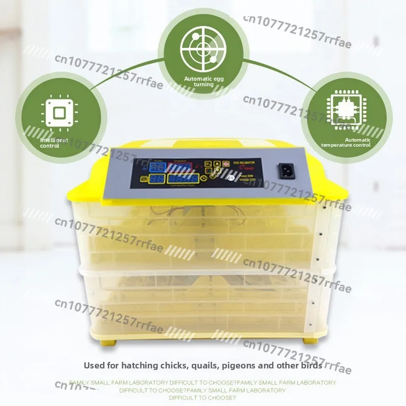 HHD96 Single Mini Small Household Poultry Birds Automatic Intelligent Temperature Control Egg Turning Out Incubator