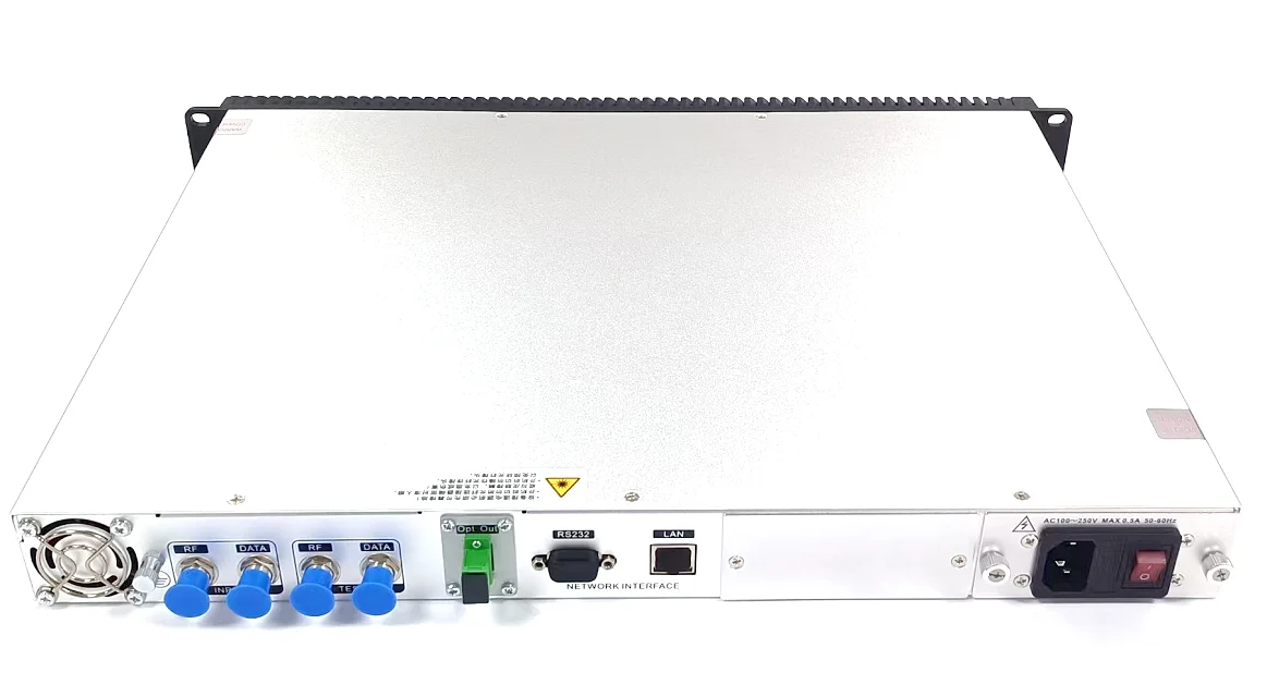 Higher Cost Performance 19"1U 4~31mw 1.2Ghz Catv Optical Transmitter