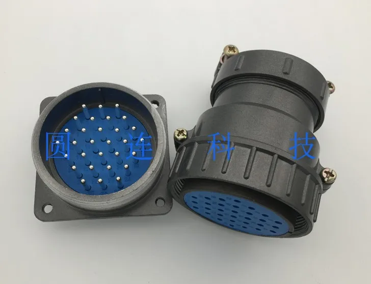 Aviation Connector P55-30-Pin Heavy-Duty 2.5mm High-Current Circular Cable Connector Cutout Size: 55mm