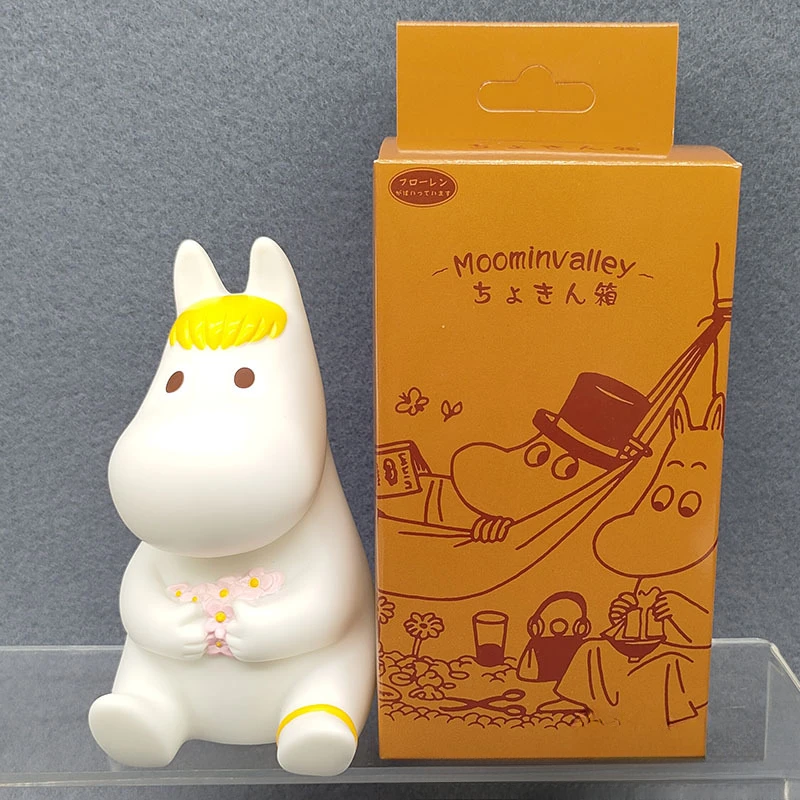 Figura de Anime Moomin Fat Family Snufkin Little My Snorkmaiden modelo alcancía juguetes figuras colección adornos regalos para niños