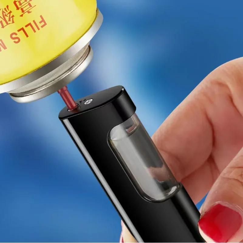 Portable Direct Blue Flame Lighter, Windproof Electronic Torch, Metal Lighter, Wholesale Gifts, Men and Women, Kitchen Gift, New