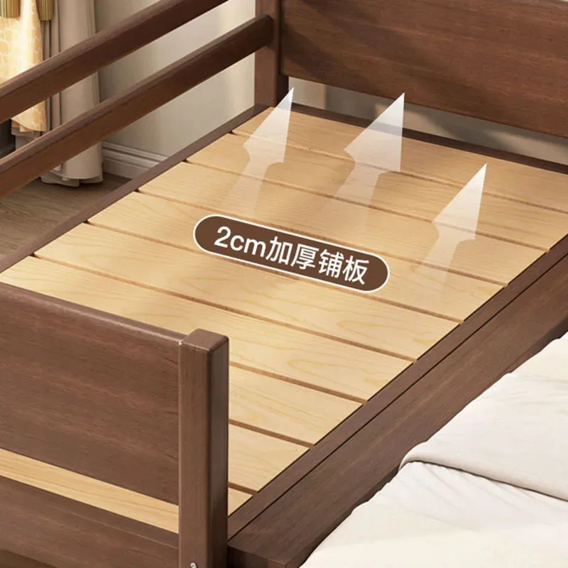 Litera de tatami de madera para niños, súper barandilla, escalera trasera, cómoda, Vintage, pequeña plataforma, camas de dormitorio, muebles para el hogar