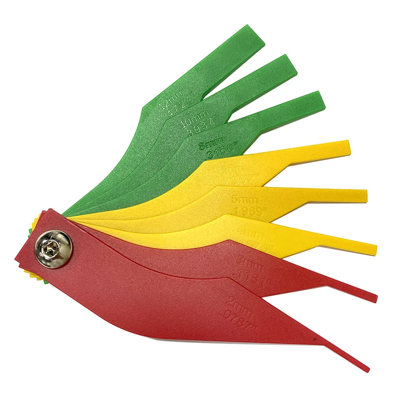 

Линейка для измерения толщины тормозных колодок автомобиля, линейка для измерения толщины тормозных колодок, инструмент для измерения толщины фрикционных колодок, измерение шкалы обнаружения износа