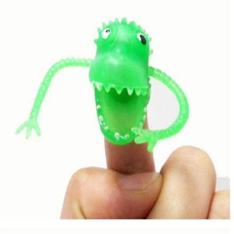 20 pezzi di burattini da dito di dinosauro ora di storia bambini divertenti giocattoli di dinosauro Pinata bomboniere burattini di plastica nuovo colore