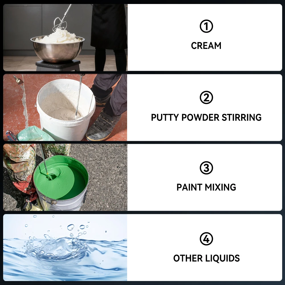 1700 واط يده آلة خلط الخرسانة اللاسلكية مجداف خلاط قابل للتعديل 6 سرعة مزيج كهربائي اثارة أداة لماكيتا 18 فولت