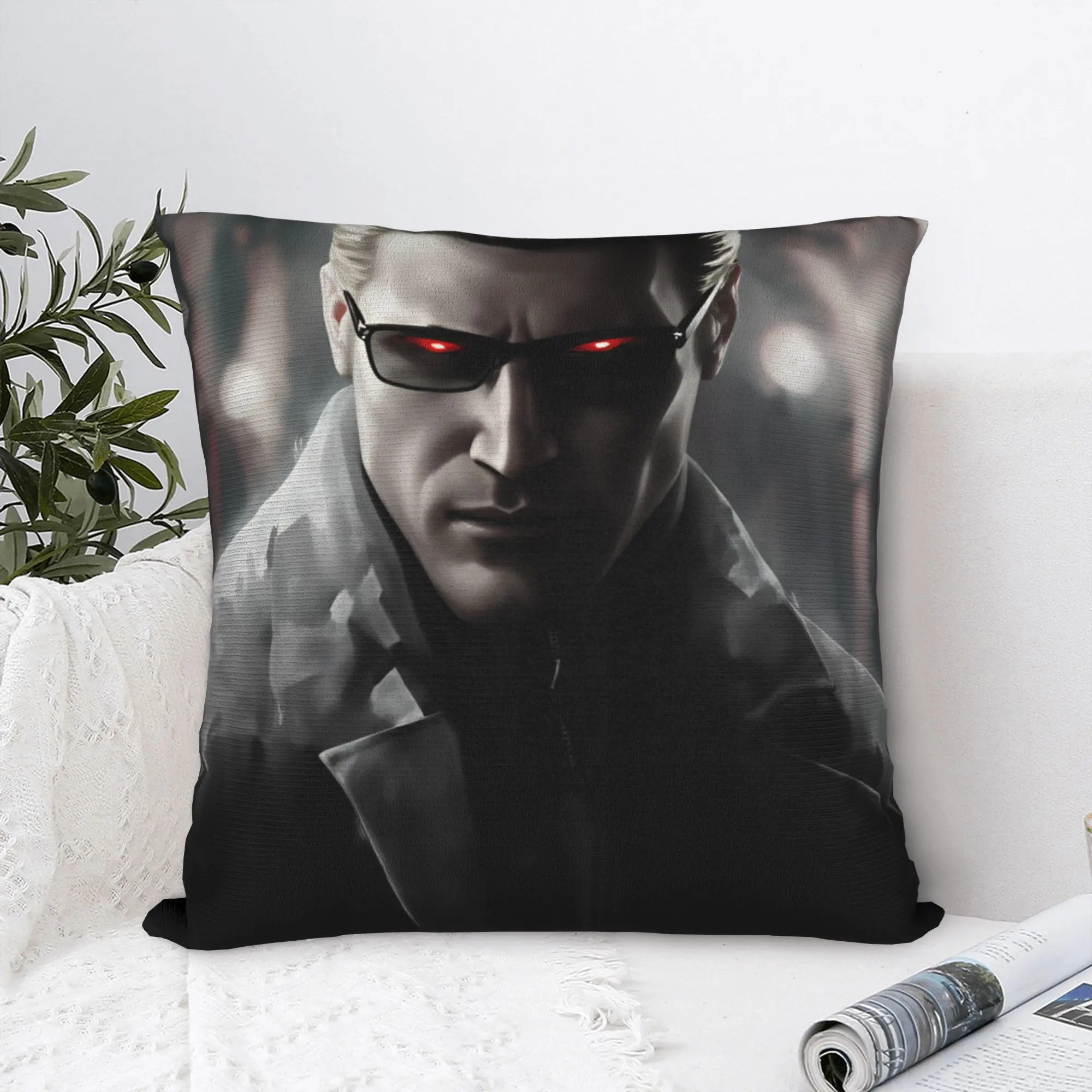 Pillow Case Albert Weskers  Soft  Pillow Cover For Sofa Couch Bed Living Room Cute Funny Pillowcases