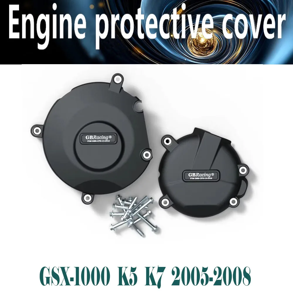 

Motorcycle Engine Cover Guard Protection for Suzuki GSX-R1000 K5 K6 K7 K8 2005-2008 Fall prevention