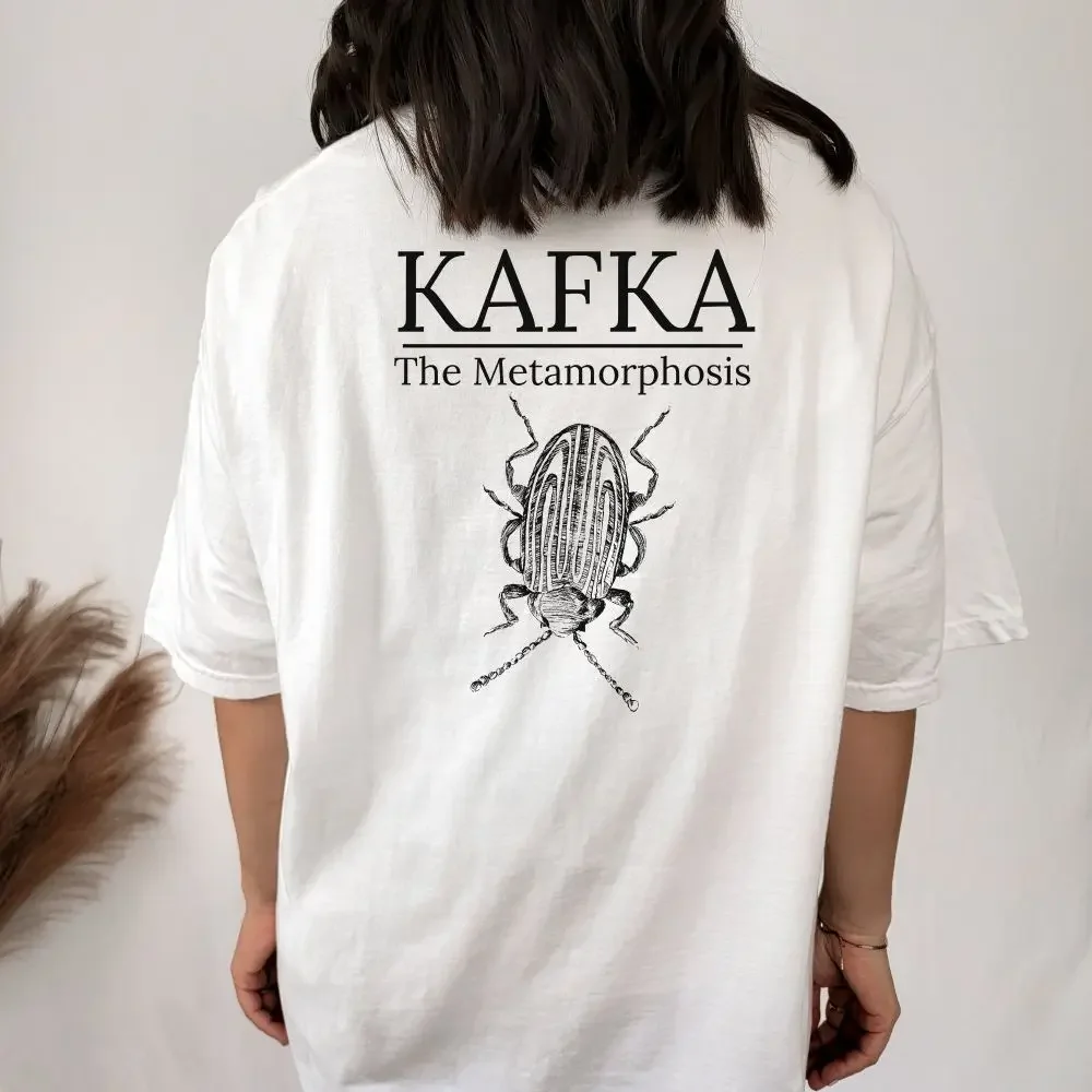 The Metamorphosis Kafka Shirt Franz Kafka Shirt Bookish Crewneck Insect Tee 100% Cotton Loose Unisex Tee Fantasy Apparel Y2K Top