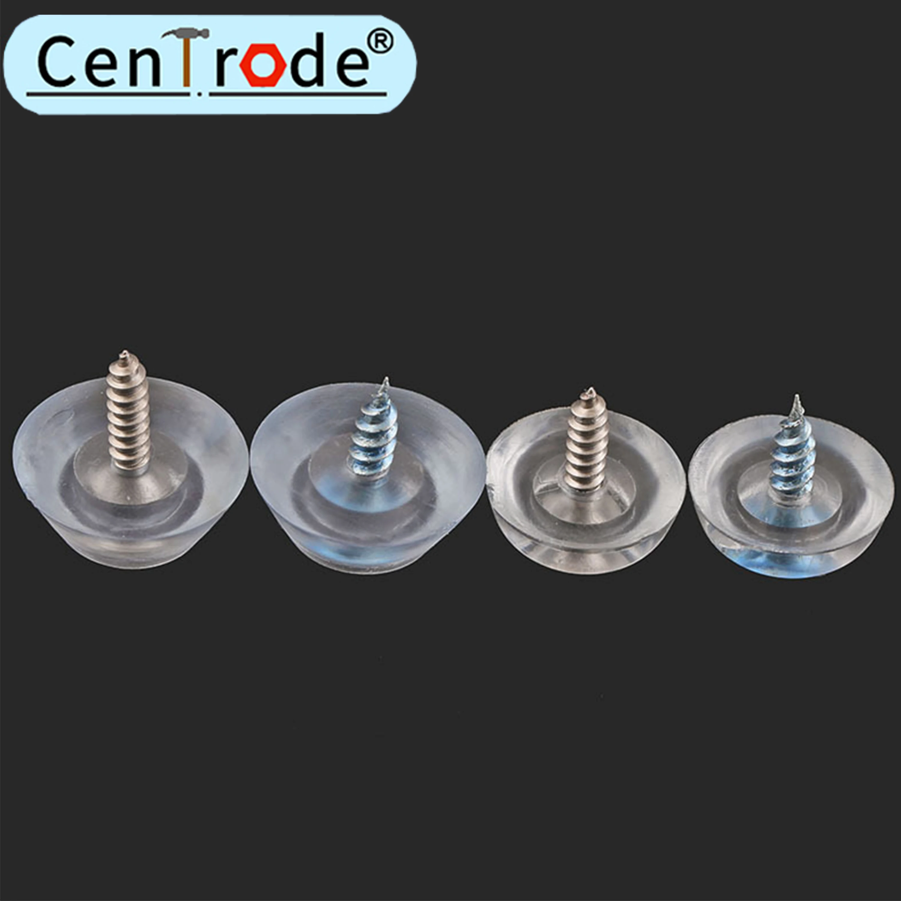 Silicone pad, transparent foot pad furniture nail antiskid pad soft rubber concave gasket dining chair pad 17mm 20mm