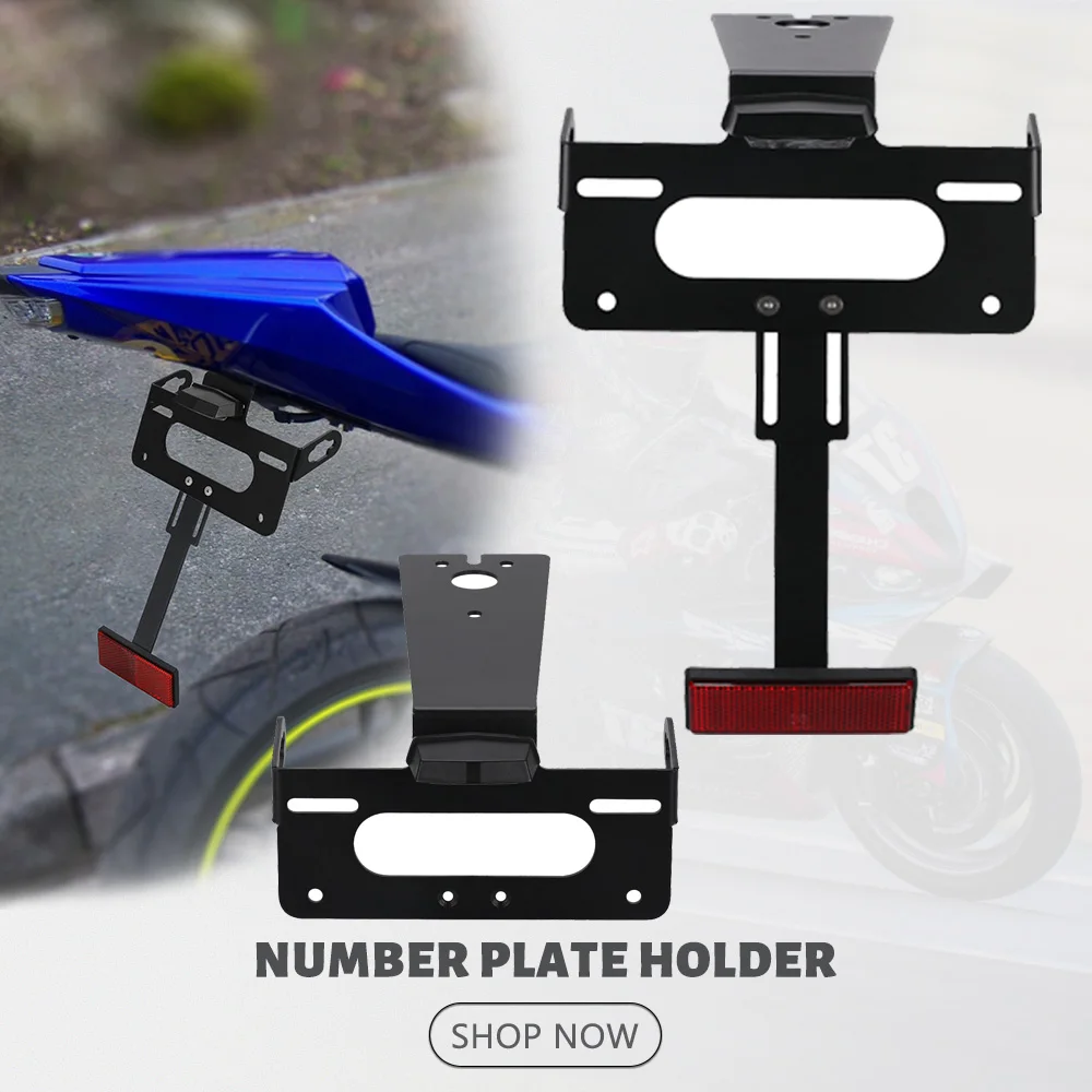 

Motorcycle For Yamaha YZF R125 2008-2009-2010-2011-2012-2013 YZFR125 License Plate Holder LED Light Tail Tidy Fender Eliminator
