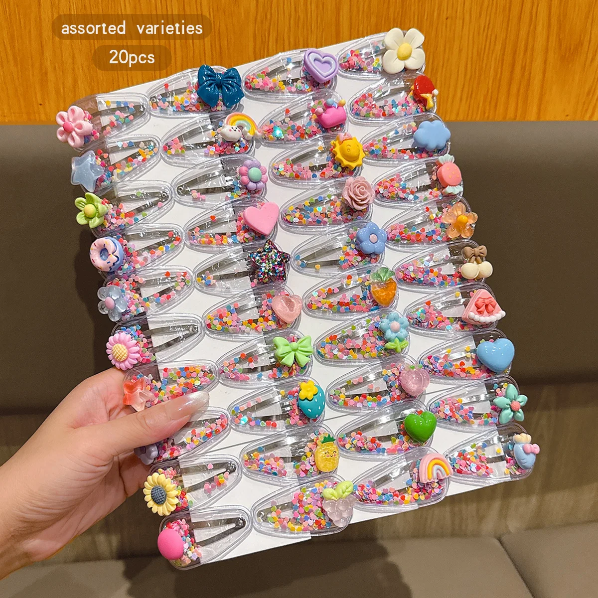 

20 styles of random colored BB clips suitable for daily hair accessories