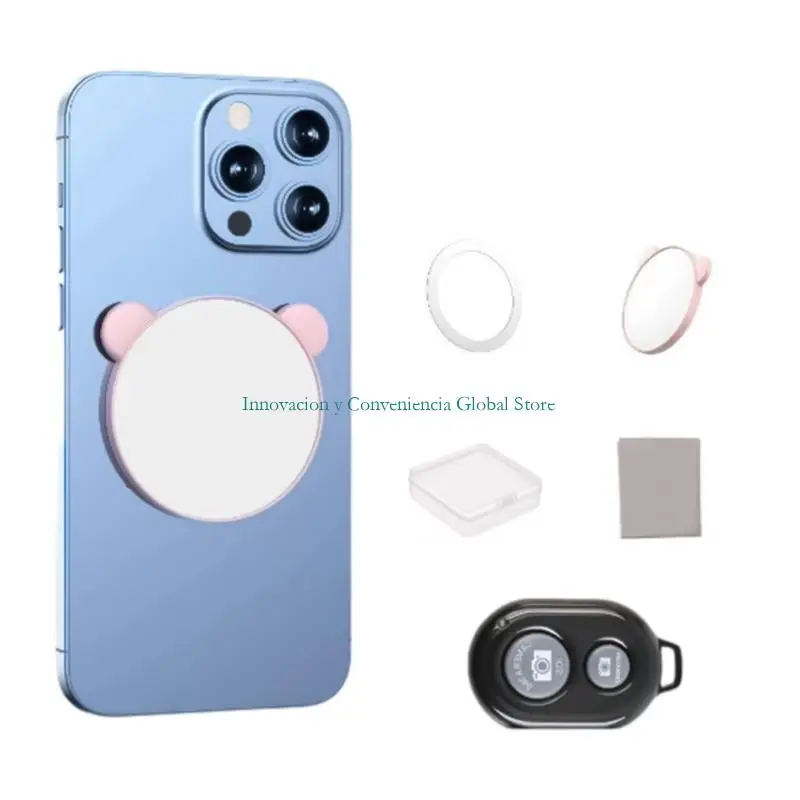 Phone Selfie Mirror with Remote Control set for Vlog Live Streaming D2RC