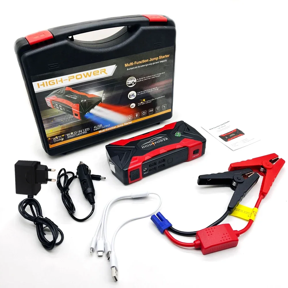 99800mAh 20000mAh Car Jump Starter 3000A Starting Device Portable Power Bank Battery Starter Launcher For Car Booster Articles