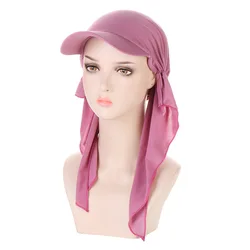 Summer Sport Outdoor Caps for Women Headscarf Hijabs Islamic Clothing for Women Baseball Hat Fashion Hat Hijab