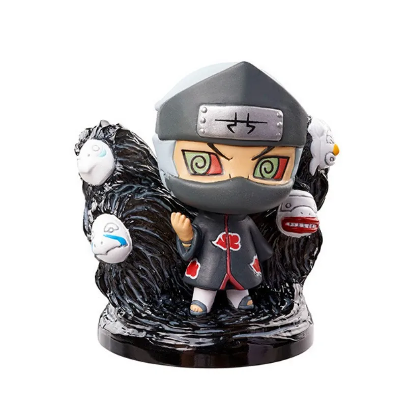 Anme NARUTO Akatsuki Uzumaki Naruto Deidara Kakuzu Hidan Sasori Figurine PVC Action Figure Collectible Model Toy Opp Bag