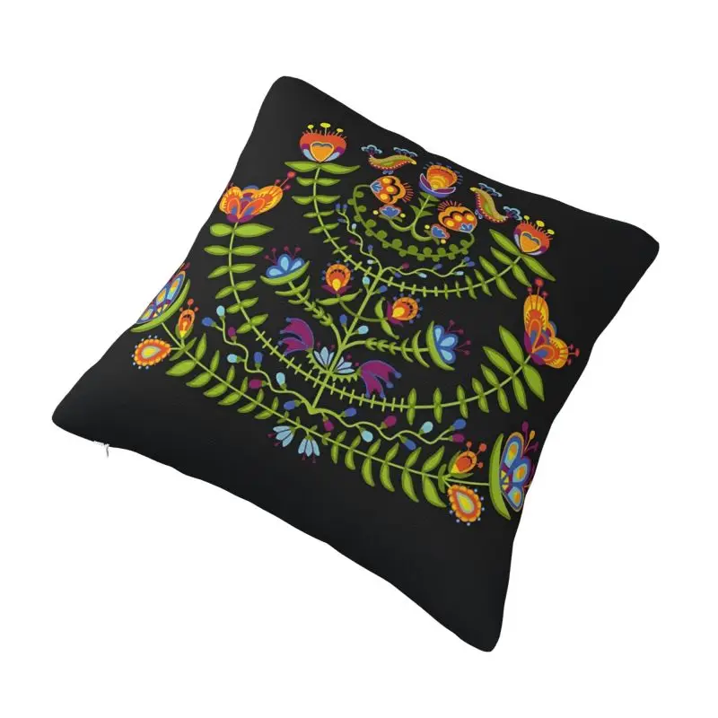 Custom Ukrainian Motif Folk Embroidery Art Luxury Throw Pillow Cover Vyshyvanka Cushion Cover