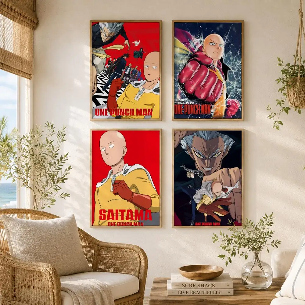 Superhero Anime O-One-Punch Man Poster Versatile HD Waterproof Wall Art Self-Adhesive Decor for Any Space Ideal Gift - view 3
