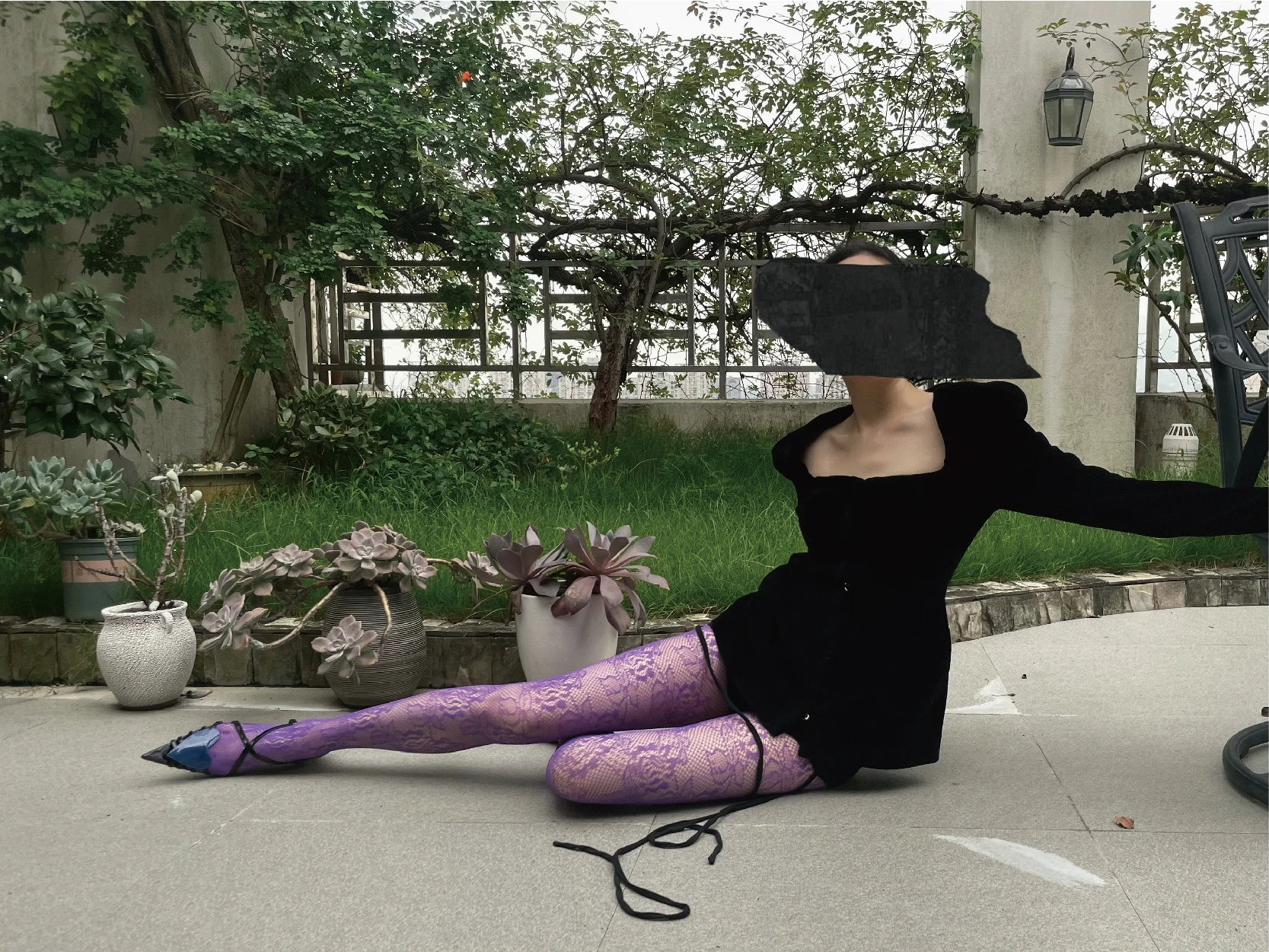 Pantyhose Women's Colorful Plant Flower Hollow Mesh Embroidery Fashionable All-Match Stockings Leg Shaping Sexy Spring andSummer