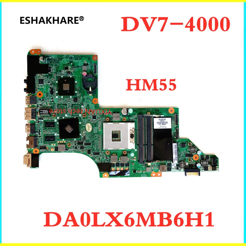 ESHAKHARE 630985-001 For HP Pavilion DV7 DV7-4000 Motherboard HM55 Laptop Motherboard 100% Tested