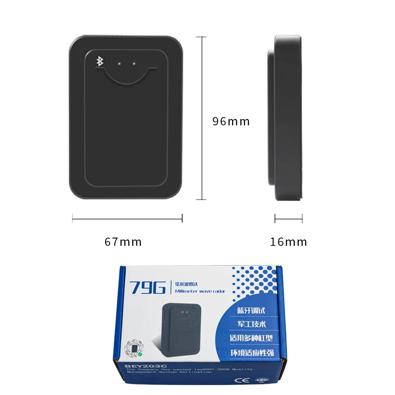 Radarowy detektor pojazdów do parkowania, system importu i eksportu, bariera blokująca, radar anty-zderzeniowy do zastąpienia cewki pętli detektora pojazdów.