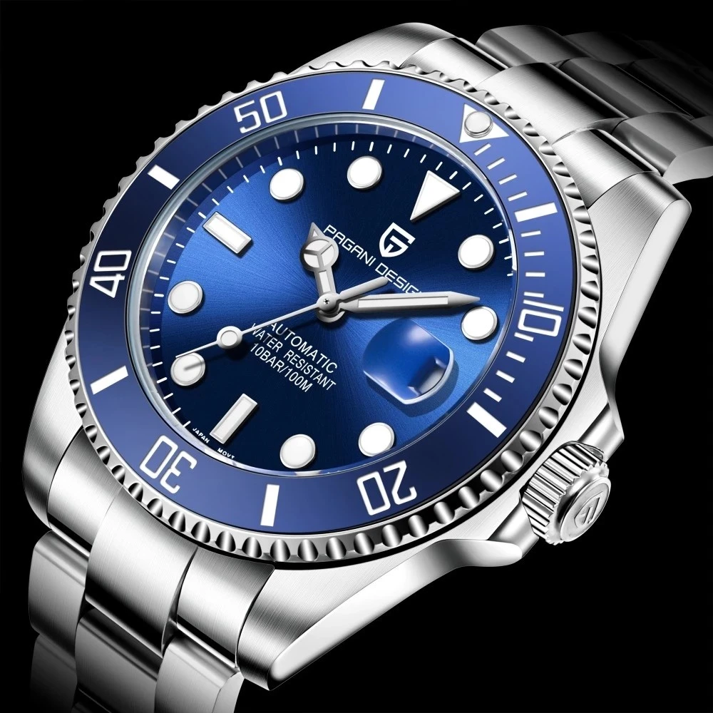 New Men Mechanical Wristwatch Luxury Ceramic Bezel Automatic Watches 300m waterproof Sapphire Glass Watch for Men