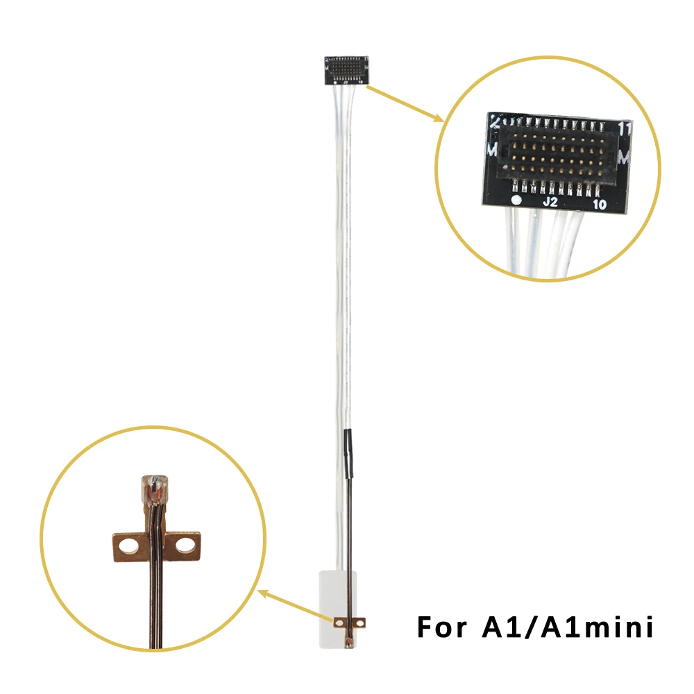 Heating Tube For Bambu Lab A1 A1mini P1P P1S X1 X1C Thermistor + Ceramic Cartridge Heater For Bamboo Hotend 3D Printer Parts view 6