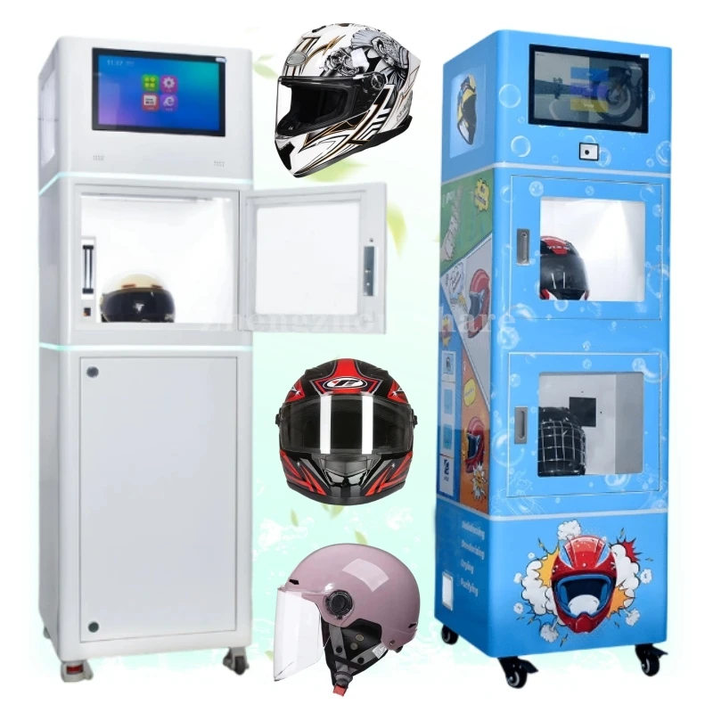 

Smart Automatic High Temperature Steam Helmet Cleaning Disinfect Vending Machine Customized For Motorcycle Bike Rider Gear
