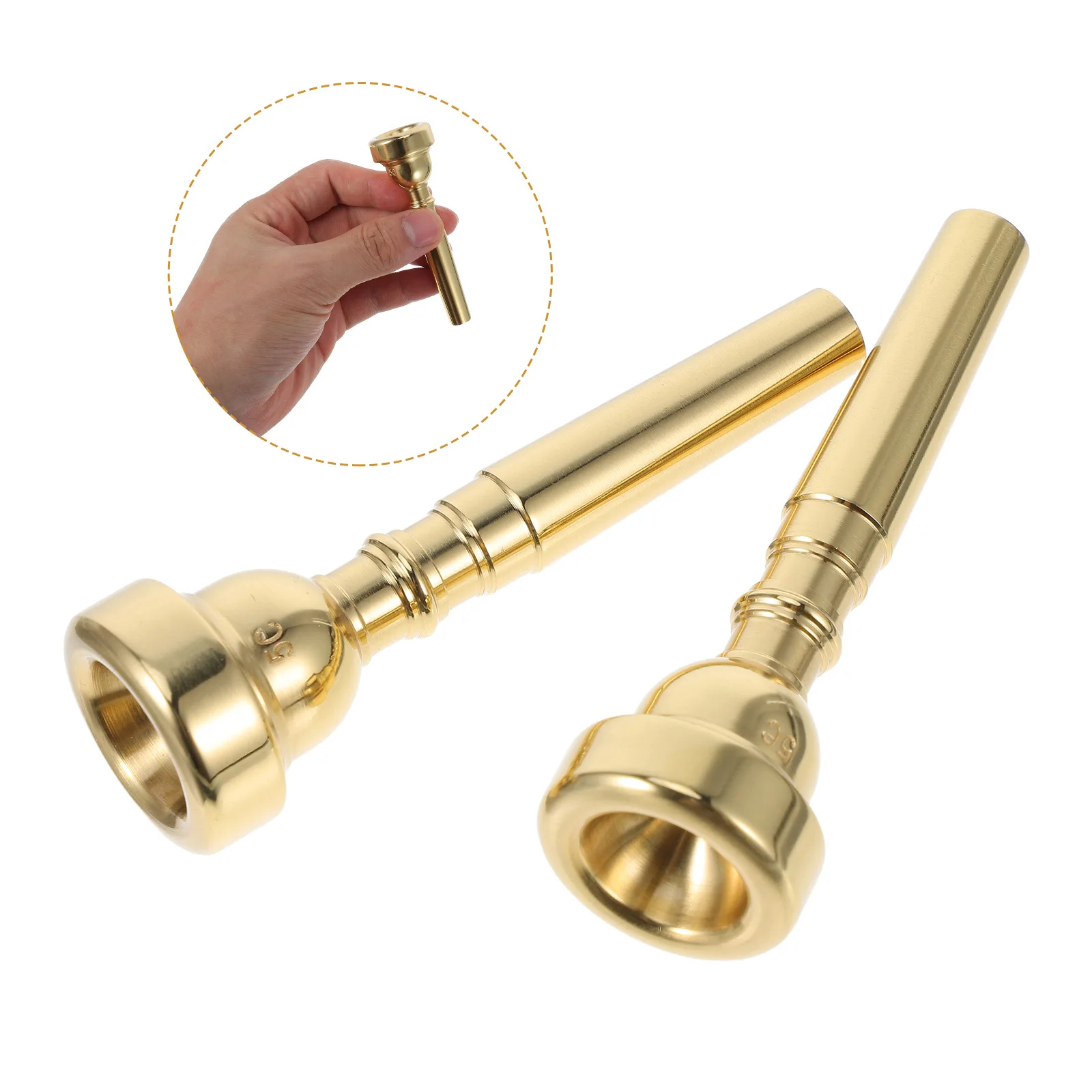 

Brass Trumpet Blower Horn Mouthpiece Replacement Major Metal Labor-saving Student
