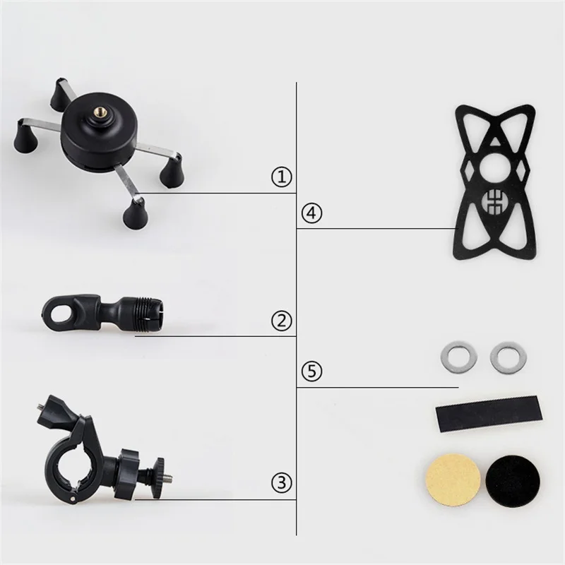 X Grip Waterproof Bracket Motorcycle Motorbike Phone Holder Mount Clamp Mobile Phone Accessories With Two Installation Methods