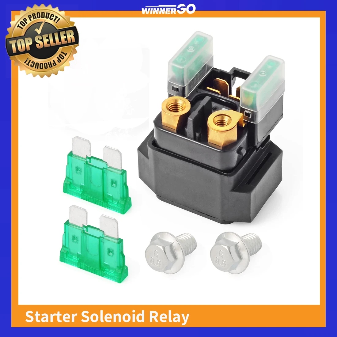 Motorcycle Starter Solenoid Relay Compatible with Yamaha YZF-R1 YFZ450 FJR1300 XV1900 5JW-81940-02-00