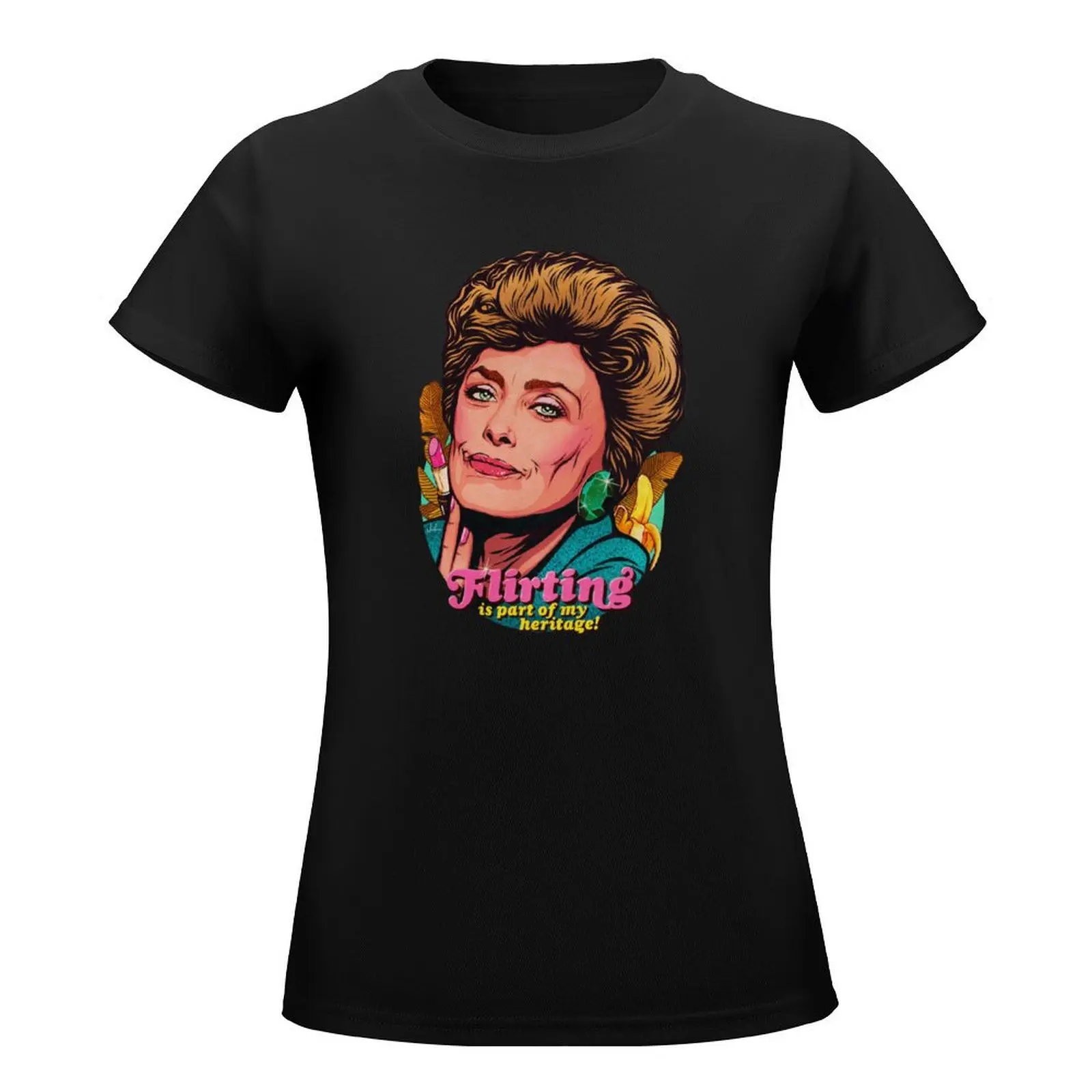 Flirting Is Part Of My Heritage! T-Shirt cute tops customs Short sleeve tee heavyweights t-shirts for Women pack