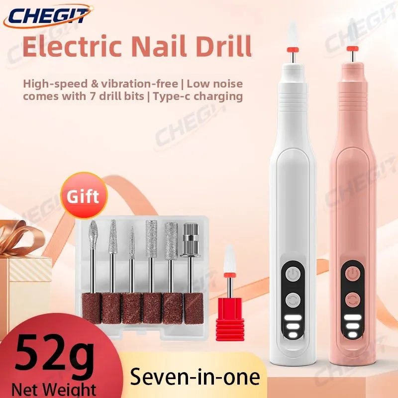7 in 1 MINI trapano elettrico per unghie Kit manicure pedicure rettifica lucidatura Sst nail art levigatura penna strumenti macchina