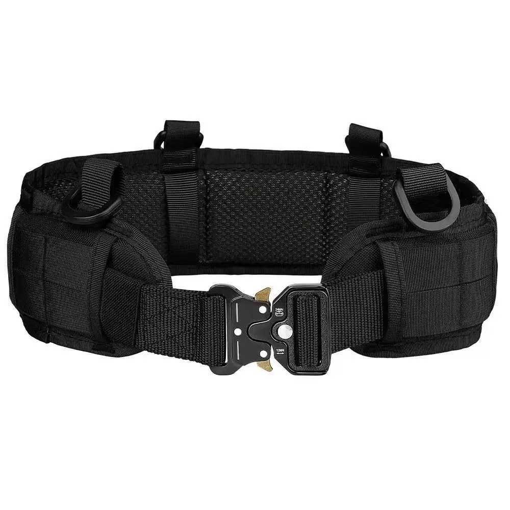 Multifunctional Military Tactical Belt Men Outdoor CS Molle Battle Belt Girdle Adjustable Padded Waist Belt Set with Hanging Sys