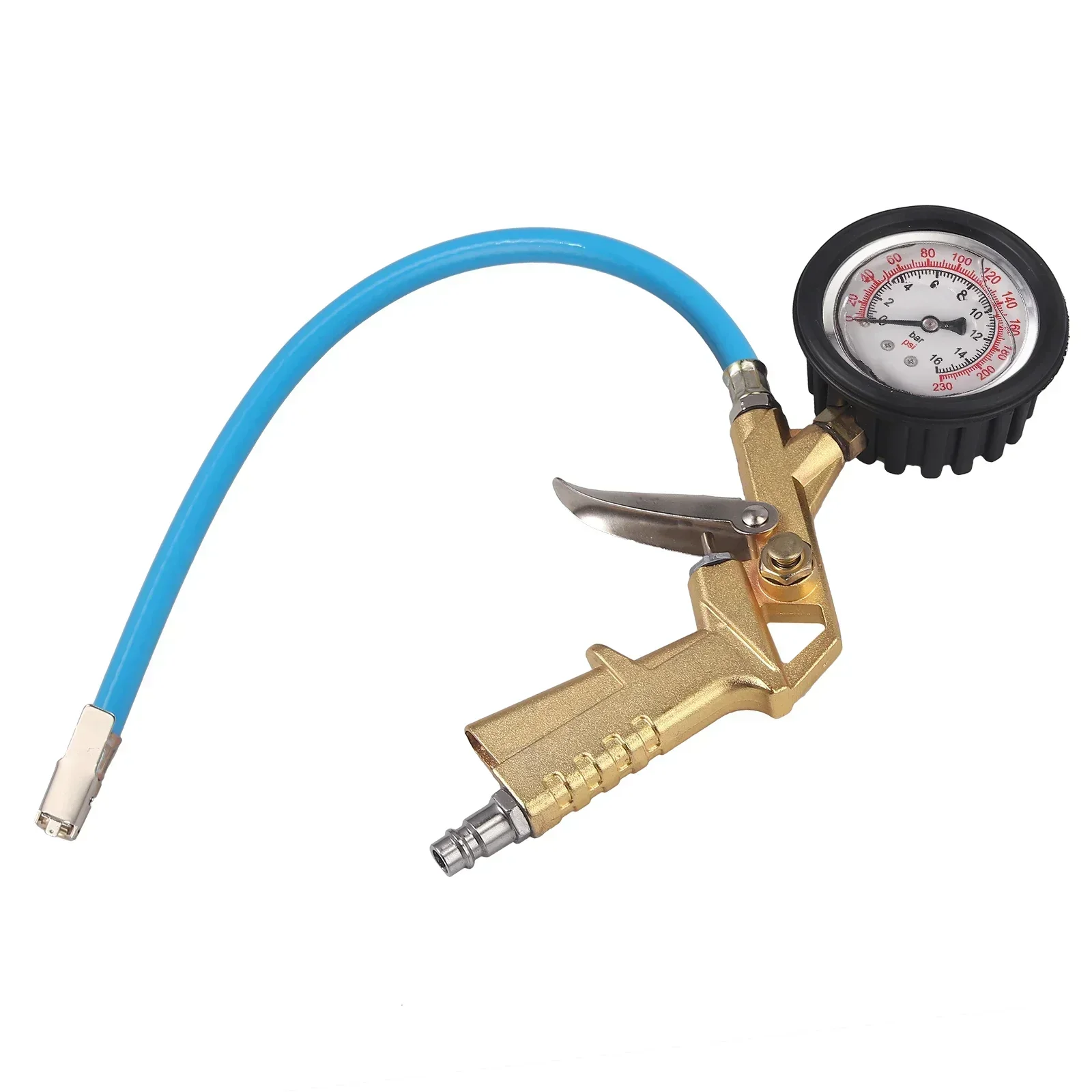 Air Oil 0-16bar/0-230psi Car Tire Guage 0-230PSI Oil Water Hydraulic Pressure Gauge High Precision Pressure Gauge Filter Water