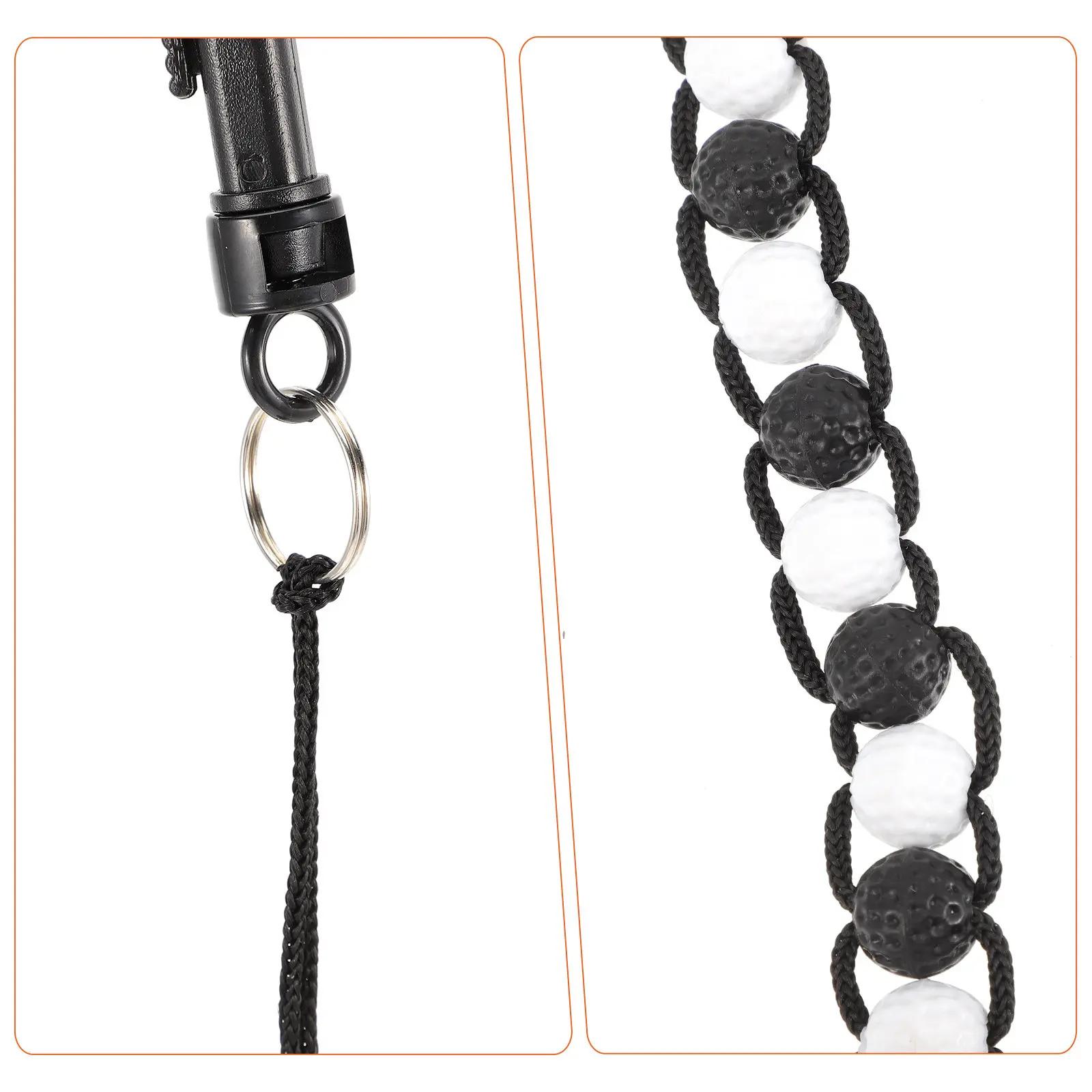 

3Pcs Golf Stroke Counter Easy Use Portable Golfing Bead Score Chain Golfing Training Tool Golf Stroke Counter Golfs Scoring Bead