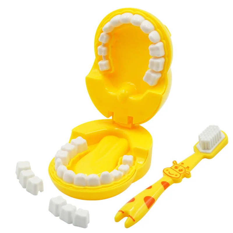 Teeth Brush Giraffe Demo Teaching Study Model Kids Children Earlier Education Brushing Toys Gifts Dental Model