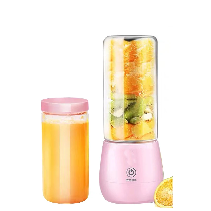 24 Logo Portable Juicer Electric Rechargeable USB Smoothie Blender Machine Mixer Mini Juice Cup fast Blenders food processor