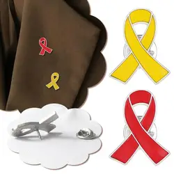 Yellow Cancer Ribbon Pin Israel Hostage Pin Anti-Violence Brooch Fashion Sweater Backpack Jewelry Accessories Support Campaign