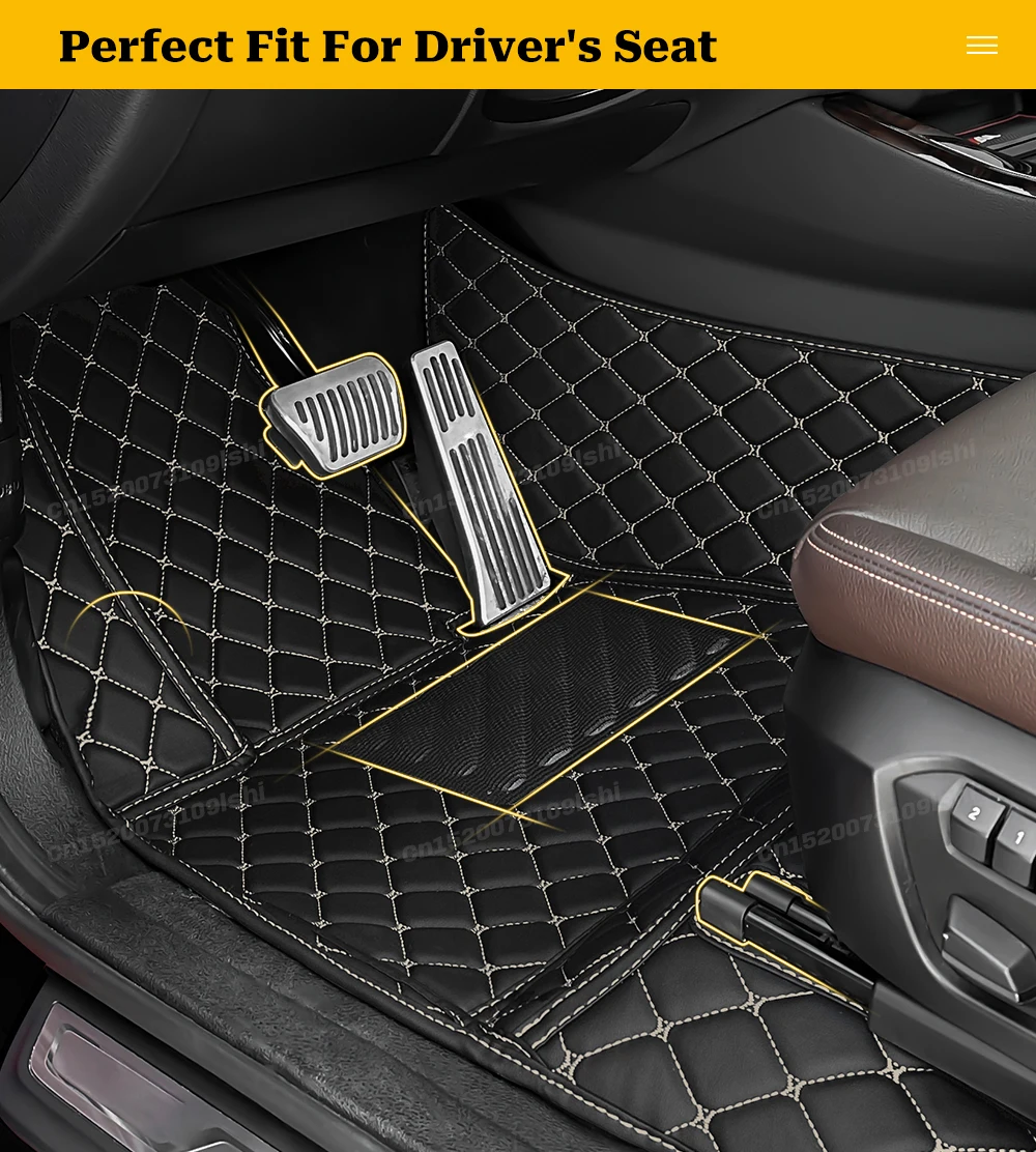 Für VW Volkswagen Touran L 5T 5T1 5/6/7 Sitze 2016-2021 Auto-Fußmatten Maßgefertigte Auto-Fußpolster Innenraum-Zubehör – Detail 8