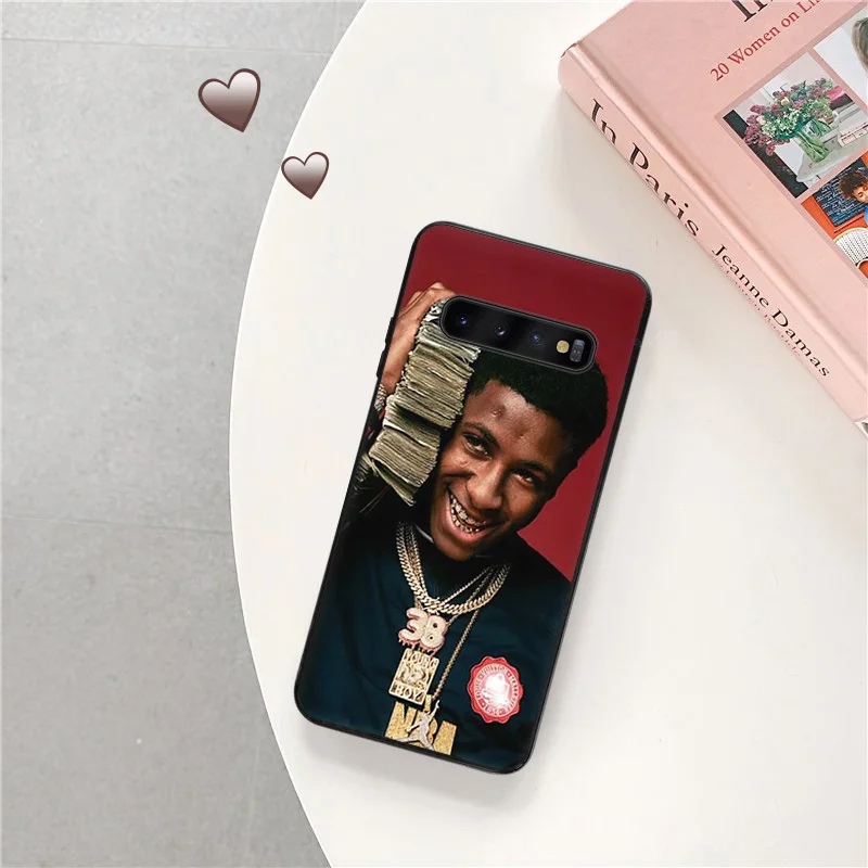 Matte Phone Case for Samsung S24 Ultra S23 FE S22 S21 S20 S10 S9 Plus Note20 YoungBoy Never Broke Again Black Cases Funda Shell