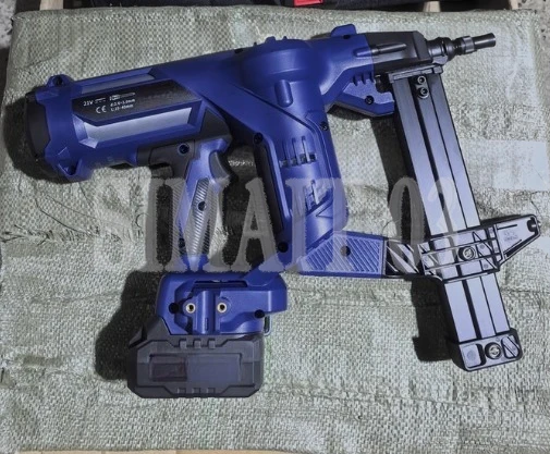 DCCN40A Cordless Concrete Nail Gun Lithium Battery Powered Steel Nailer for Plumber Electrician Construction Tool