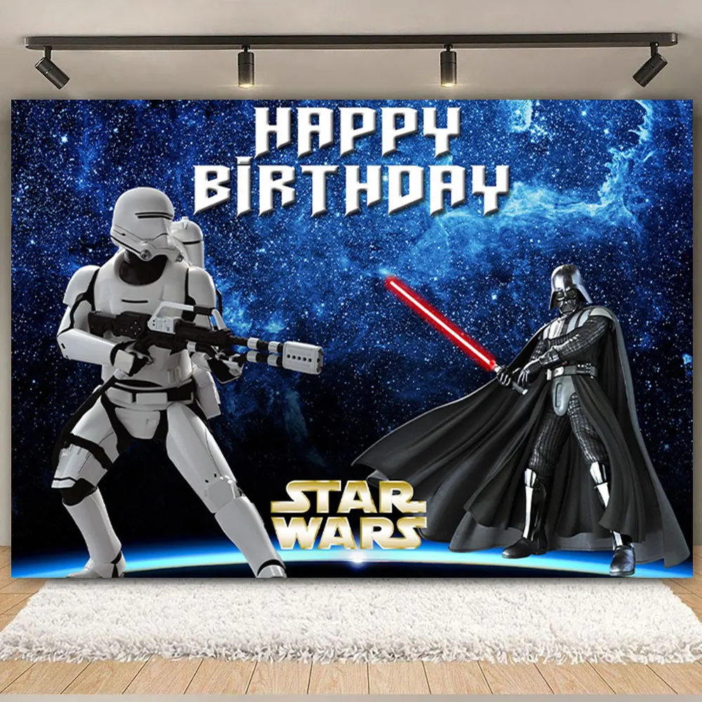 Star Wars Verjaardagsfeestje Thema Decor Supplies 3D DIY Latex Ballon Taart Topper Banner Kid Baby Douche Jongen Cadeau Fotografie Props