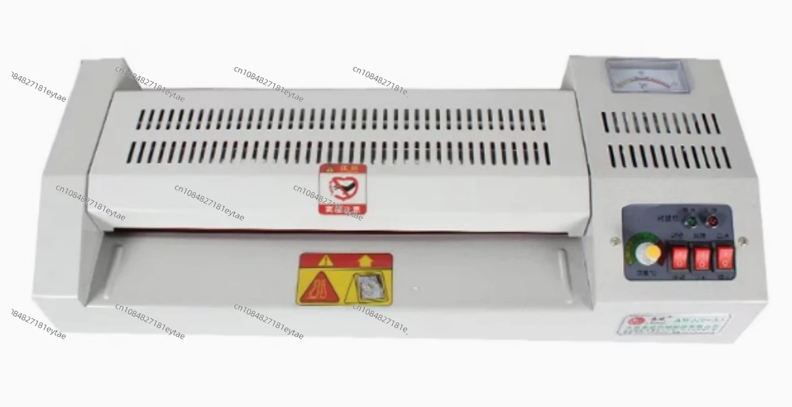 AW320A1 Level Adjustable Temperature Metal Laminator Hot and Cold A3 Photo A4 Laminating Machine for Office/Home 4 Rollers 320mm