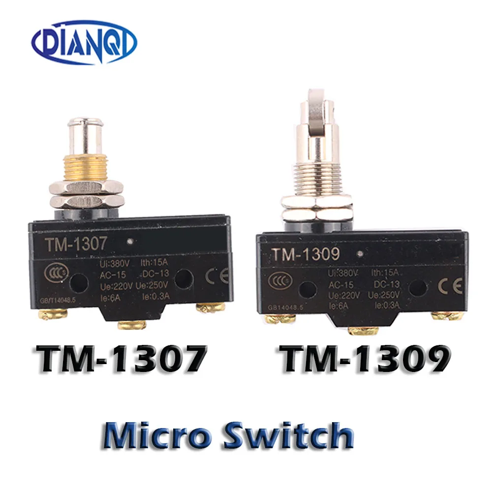 Limit/Micro Switch 15A 380V TM-1307  Long/Short Hinge Roller TM-1 series 1NO 1NC